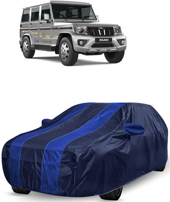 ANTOFY Car Cover For Mahindra Bolero (With Mirror Pockets)(Blue, Blue)