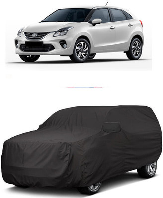 ANTOFY Car Cover For Toyota Glanza V CVT Petrol (With Mirror Pockets)(Grey)