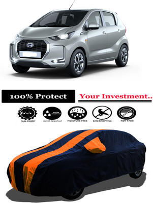 Amexride Car Cover For Datsun Redi-Go D Petrol (With Mirror Pockets)(Orange)