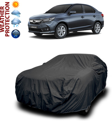 CODOKI Car Cover For Honda Amaze (With Mirror Pockets)(Black)