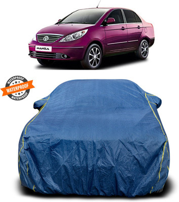 PAGORA Car Cover For Tata Manza (With Mirror Pockets)(Blue)