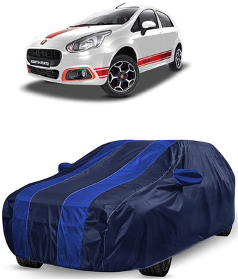 ANTOFY Car Cover For Fiat Abarth Punto 1.4 T-Jet Petrol (With Mirror Pockets)(Blue, Blue)