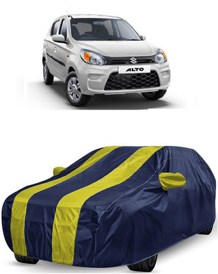 ANTOFY Car Cover For Maruti 800 Std BSII (With Mirror Pockets)(Yellow, Blue)