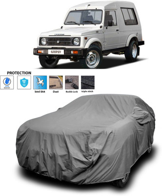 PAGORA Car Cover For Maruti Gypsy (With Mirror Pockets)(Grey)