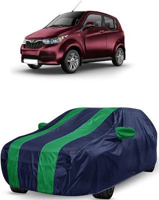 ANTOFY Car Cover For Mahindra e2oPlus P6 (With Mirror Pockets)(Green, Blue)