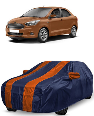 ANTOFY Car Cover For Ford Figo Aspire 1.5 TDCi Titanium (With Mirror Pockets)(Orange, Blue)