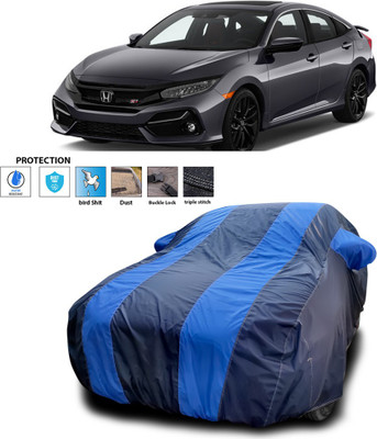 PAGORA Car Cover For Honda Civic (With Mirror Pockets)(Blue)
