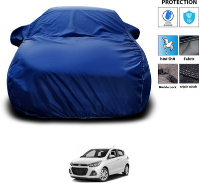 PAGORA Car Cover For Chevrolet Spark (With Mirror Pockets)(Blue)