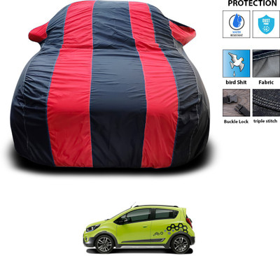 PAGORA Car Cover For Chevrolet Beat (With Mirror Pockets)(Red)