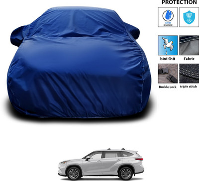PAGORA Car Cover For Toyota Highlander (With Mirror Pockets)(Blue)
