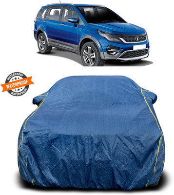 GOSHIV-car and bike accessories Car Cover For Tata Hexa (With Mirror Pockets)(Blue)