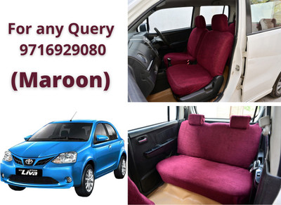 Atist Cotton Car Seat Cover For Toyota Etios Liva(5 Seater)