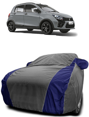 Autoprime Car Cover For Maruti Suzuki Celerio X AMT ZXI Petrol (With Mirror Pockets)(Grey, Blue)