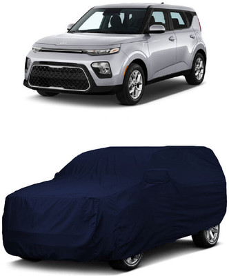 ANTOFY Car Cover For Kia Soul (With Mirror Pockets)(Blue)