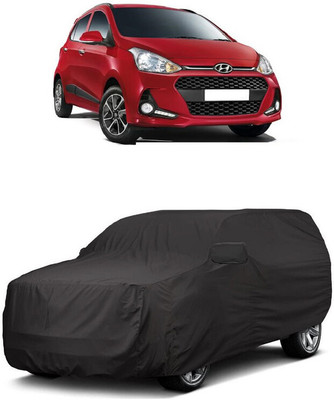 ANTOFY Car Cover For Hyundai i10 1.2L (With Mirror Pockets)(Grey)