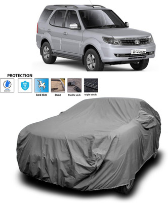 GOSHIV-car and bike accessories Car Cover For Tata Safari Storme (With Mirror Pockets)(Grey)