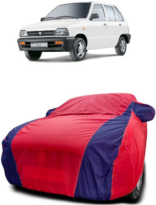 Autoprime Car Cover For Maruti 800 DUO AC LPG (With Mirror Pockets)(Red, Blue)