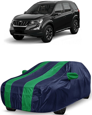 ANTOFY Car Cover For Mahindra XUV500 W11 Option AWD Diesel (With Mirror Pockets)(Green, Blue)