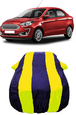 Wegather Car Cover For Ford Figo Aspire Titanium Petrol (With Mirror Pockets)(Yellow)