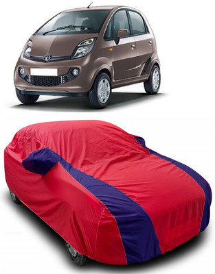 ANTOFY Car Cover For Tata Nano XTA (With Mirror Pockets)(Red, Blue)
