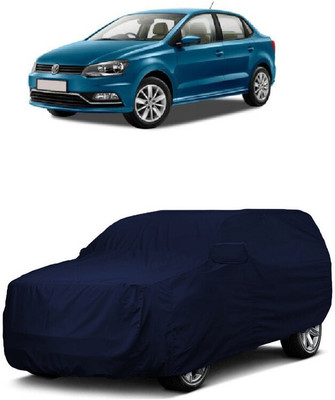 ANTOFY Car Cover For Volkswagen Ameo GT 1.5 TDI Diesel (With Mirror Pockets)(Blue)