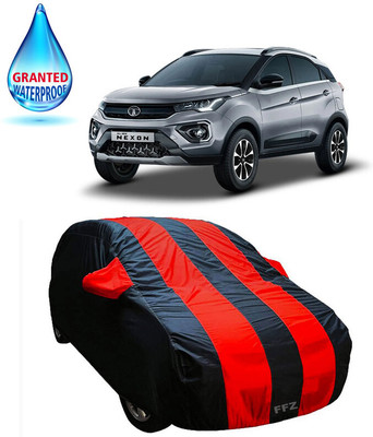 FFZ Car Cover For Tata Nexon (With Mirror Pockets)(Red, Black, For 2020 Models)