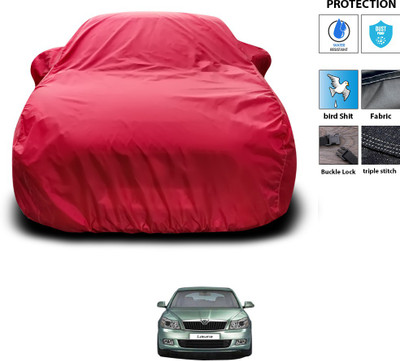 GOSHIV-car and bike accessories Car Cover For Skoda Laura (With Mirror Pockets)(Maroon)