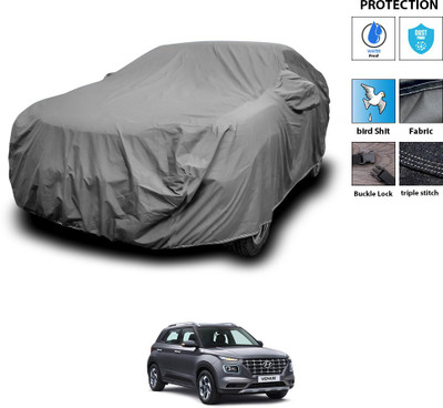 PAGORA Car Cover For Hyundai Venue (With Mirror Pockets)(Grey)