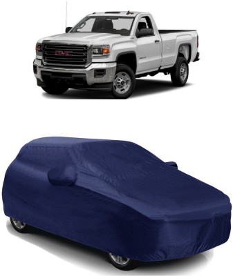 SUGASHRI Car Cover For Chevrolet Silverado 6.0L (With Mirror Pockets)(Blue)