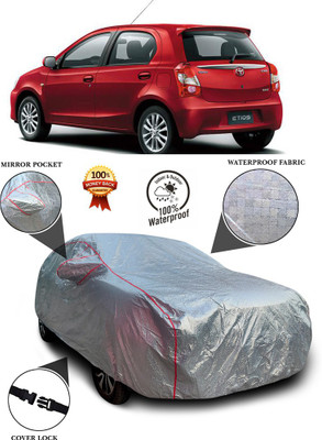 PAGORA Car Cover For Toyota Etios Liva (With Mirror Pockets)(Silver)