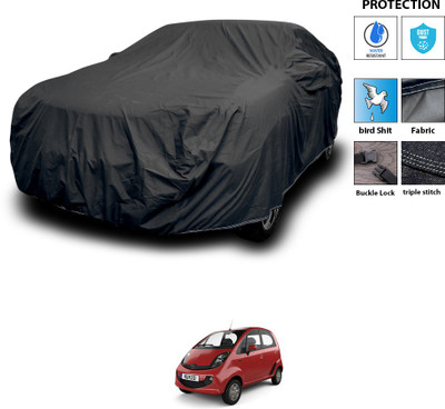 GOSHIV-car and bike accessories Car Cover For Tata Nano Genx (With Mirror Pockets)(Black)