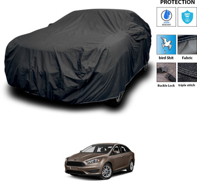 CODOKI Car Cover For Ford Focus (With Mirror Pockets)(Black)