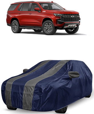 ANTOFY Car Cover For Chevrolet Tahoe Z71 4WD (With Mirror Pockets)(Grey, Blue)