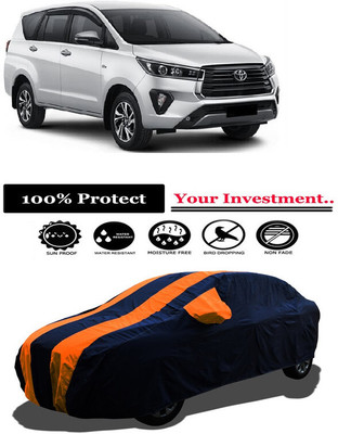 Amexride Car Cover For Toyota Innova Crysta (With Mirror Pockets)(Orange)