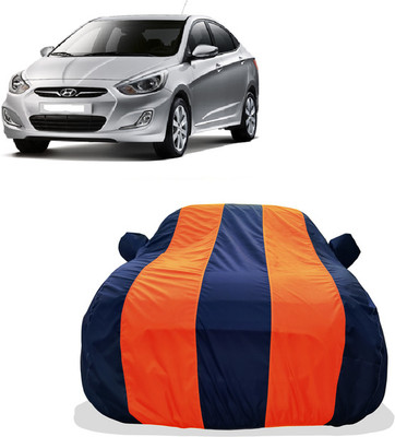 Tricway Car Cover For Hyundai Accent 1.6i (With Mirror Pockets)(Orange)