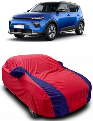 ANTOFY Car Cover For Kia Soul EV (With Mirror Pockets)(Red, Blue)