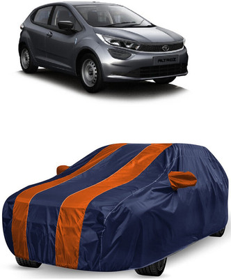 ANTOFY Car Cover For Tata Altroz XE Petrol (With Mirror Pockets)(Orange, Blue)