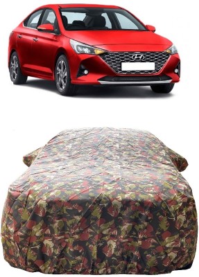 Wegather Car Cover For Hyundai Verna Facelift (With Mirror Pockets)(Multicolor)