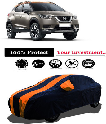 Amexride Car Cover For Nissan Kicks XV Pre 1.5 D (With Mirror Pockets)(Orange)