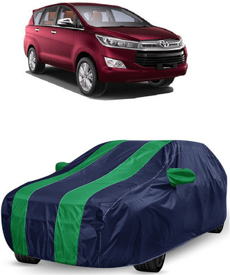 ANTOFY Car Cover For Toyota Innova Crysta 2.8 ZX AT (With Mirror Pockets)(Green, Blue)