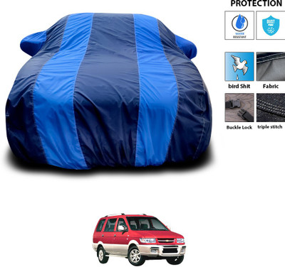PAGORA Car Cover For Chevrolet Tavera (With Mirror Pockets)(Blue)