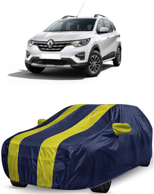 ANTOFY Car Cover For Renault Triber RXL Petrol (With Mirror Pockets)(Yellow, Blue)