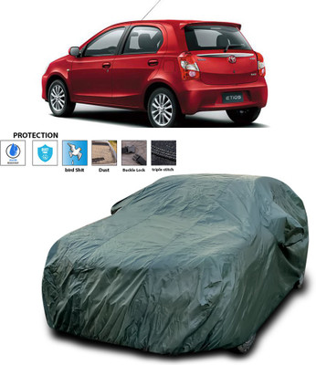 CODOKI Car Cover For Toyota Etios Liva (With Mirror Pockets)(Green)