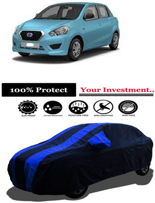 Amexride Car Cover For Datsun GO T Option (With Mirror Pockets)(Multicolor)