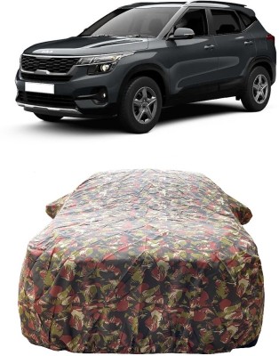 Wegather Car Cover For Kia Seltos HTK 1.5 Diesel (With Mirror Pockets)(Multicolor)