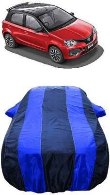 Wegather Car Cover For Toyota Etios Liva 1.2 VX Petrol (With Mirror Pockets)(Blue)