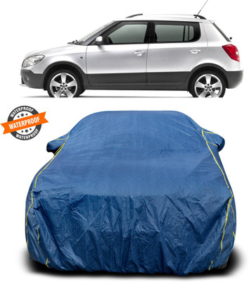 PAGORA Car Cover For Skoda Fabia Scout (With Mirror Pockets)(Blue)