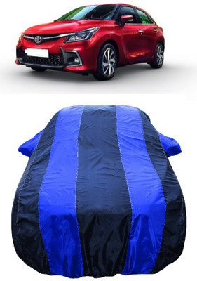 Wegather Car Cover For Toyota Glanza V Petrol (With Mirror Pockets)(Blue)