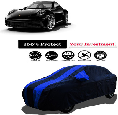 Amexride Car Cover For Porsche 911 Carrera 4 Cabriolet Black Edition (With Mirror Pockets)(Multicolor)