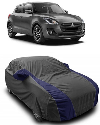 ANTOFY Car Cover For Maruti Suzuki Swift ZDi (With Mirror Pockets)(Grey, Blue)